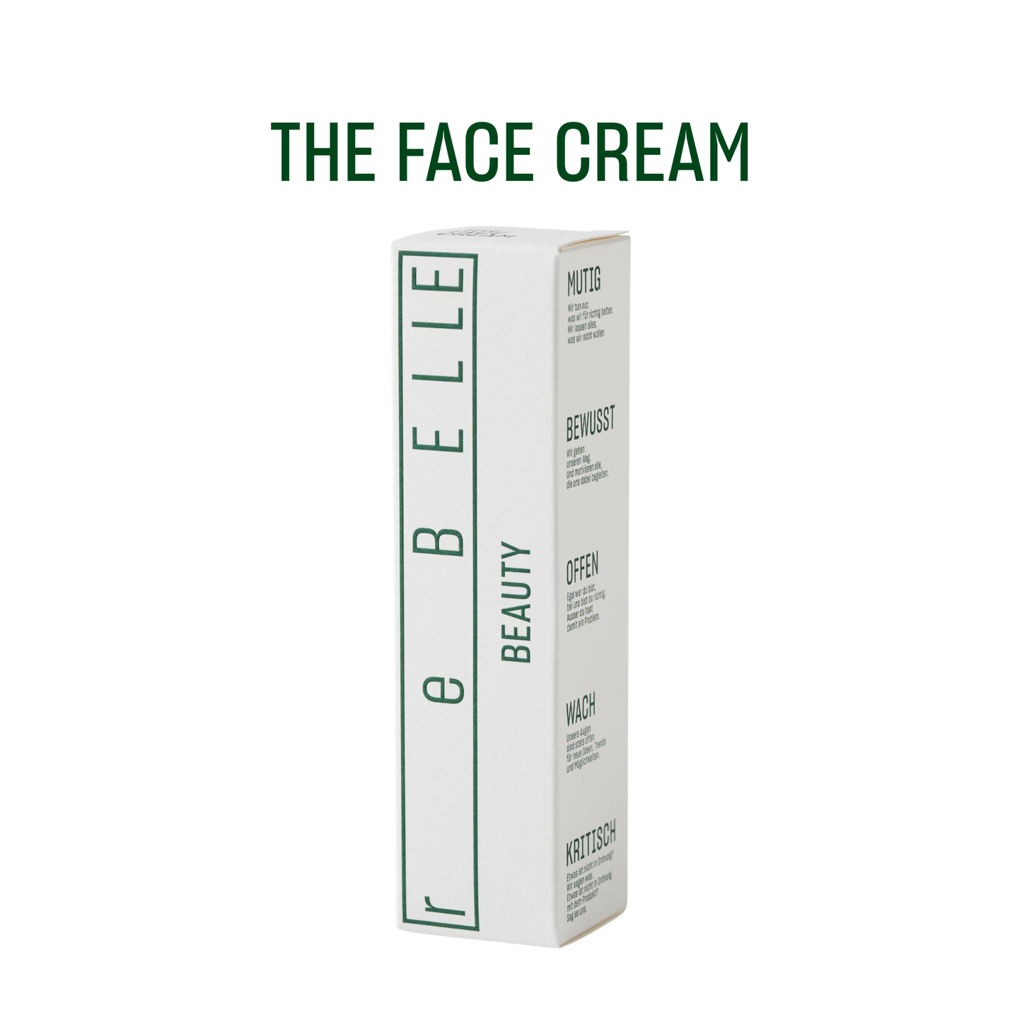 THE FACE CREAM - Schweizer Qualitätsformel